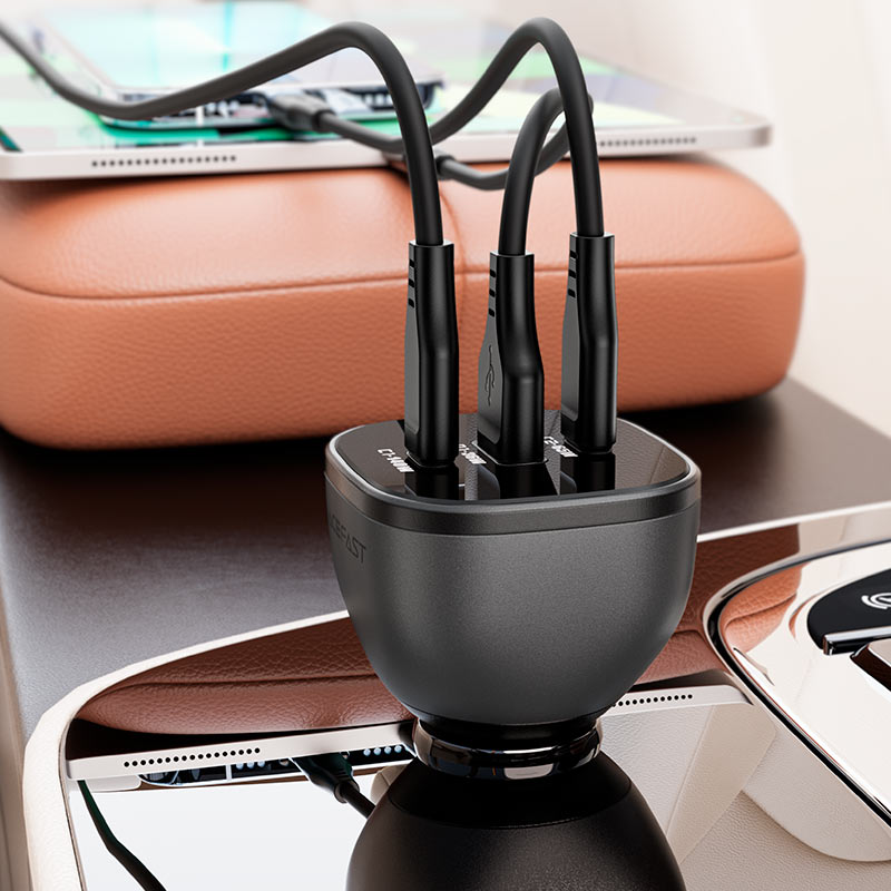 ACEFAST CAR CHARGER 165W 3 OUTPUT B14 - Image 3