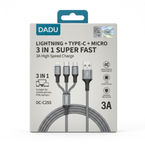 DADU DC-255 3 IN 1 CABLE 3A