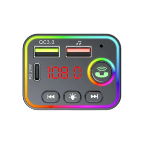 HAVIT CAR CHARGER MP3 RGB 24W HV-FM819BT BLUTOOTH