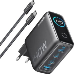 ANKER ADAPTER 140W WITH DIGITAL DISPLAY 3*PD ONE USB-A B2697
