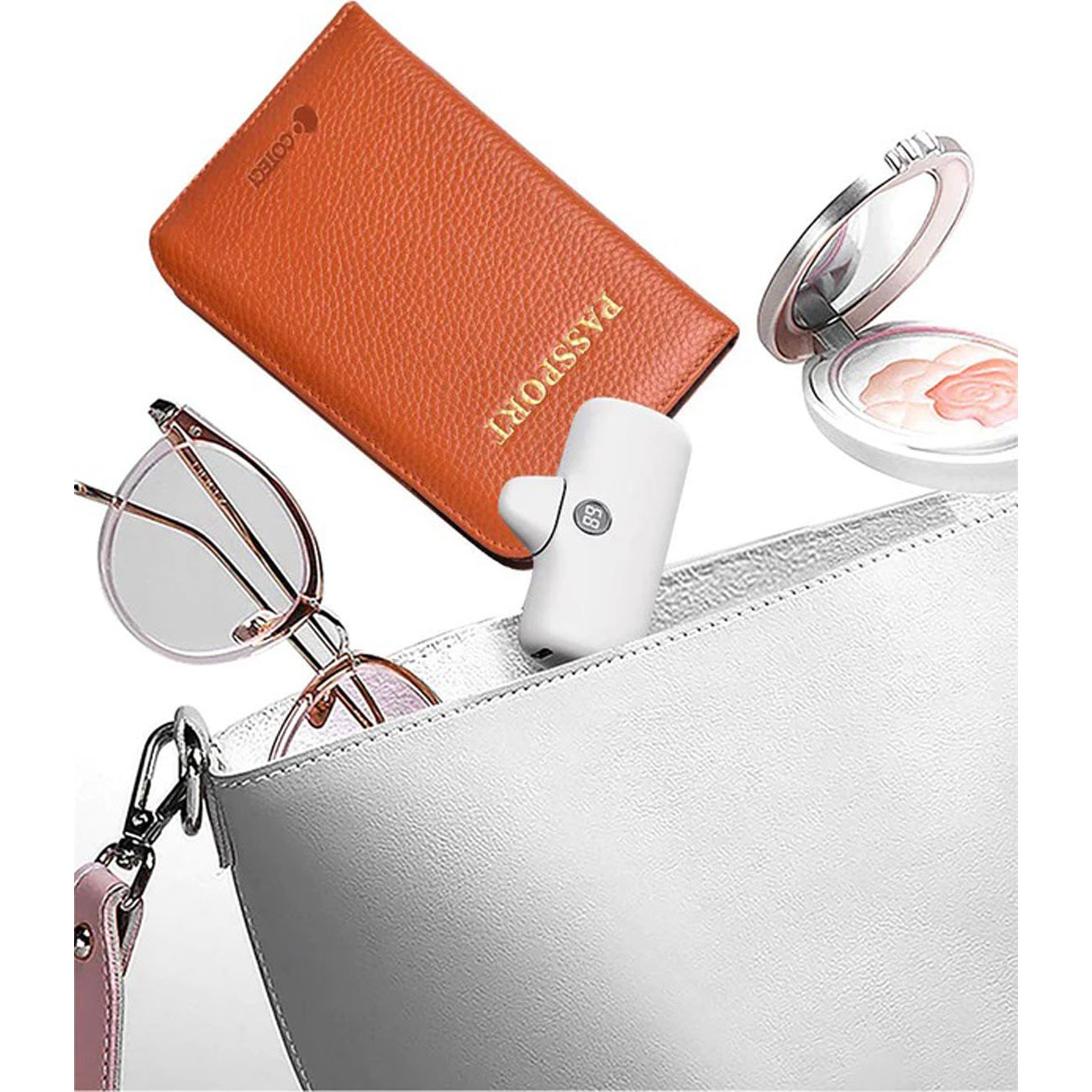 COTECI LUXURY SERIES (GENUINE LEATHER) WOMEN'S THIN PASSPORT CASE 14066 - Image 3