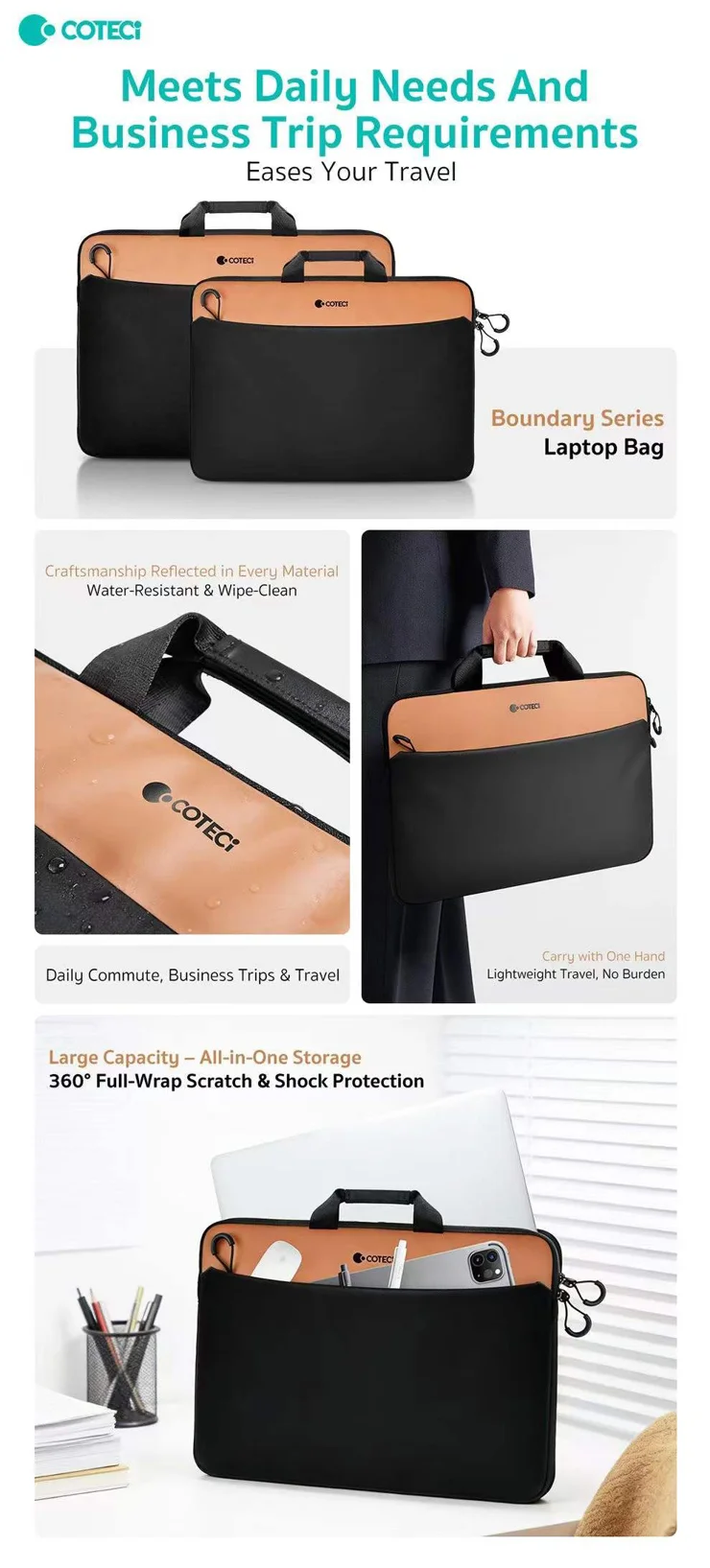 COTECI BOUNDARY SERIES LAPTOP BAG 15-16INCH MB-076 - Image 3