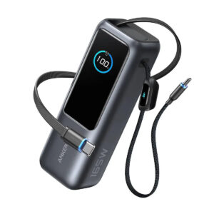 ANKER POWERBANK 25.000MAH 165W 2*PD TYPE-C CABLE ATTACHED LED DIGITAL DISPLAY A1695