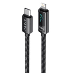 HAVIT TYPE-C TO TYPE-C CABLE 100W LED DIGITAL DISPLAY CB6246
