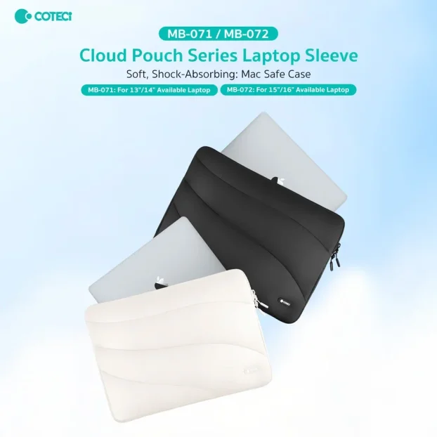 COTECI CLOUD POUCH SERIES LAPTOP SLEEVE FOR 15-16INCH MB-072 - Image 2