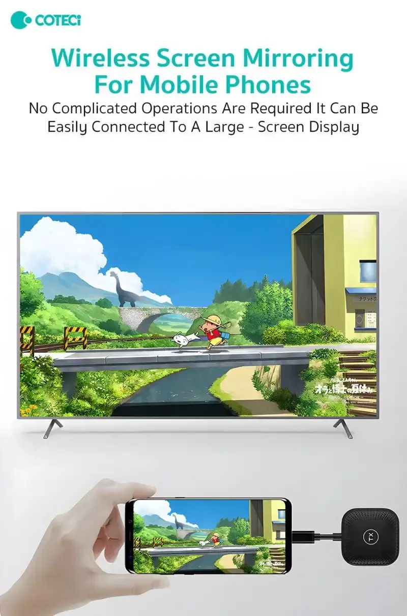 COTECI TYPE-C HDMI WIRELESS HD TRANSMITTER RECIVER KIT OF-050 - Image 2