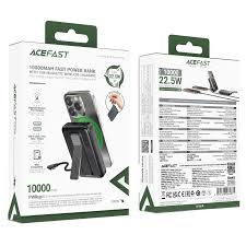 ACEFAST M24 10.000 MAG POWERBANK MAGSAFE FAST CAHRGING WITH HOLDER AND C TO C CABLE - Image 2