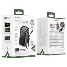 ACFESAT M33 20.000 MAH POWER BANK 100W FAST CHARGING POWER BANK WITH CABLE AND TFT DISPLAY CCC - Image 2