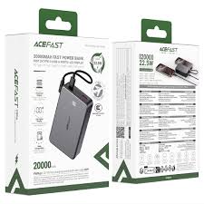 ACEFAST M29 20.000MAH 22.5W FAST CHARGING POWER BANK WITH CABLE C TO C - Image 3