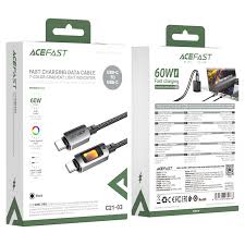 ACEFAST C21-03 C TO C CABLE 60W FANTASY COLOR SERIES BRAIDED CHARGING DATA CABLE - Image 2